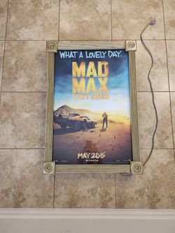 Light Box With Double-Sided Movie Poster
