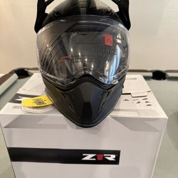 Brand  NEW -Z1R Range, Dual Sport Helmet - Matte Black Size large 