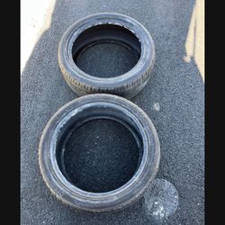 2 — 225/45zr18 Tires Good 80% Treads !
