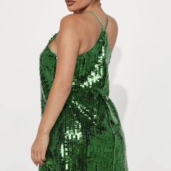 New Green Sequin Dress