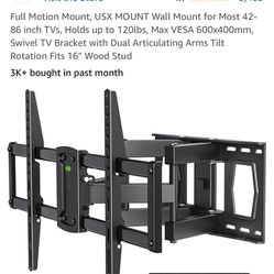 42 To 86 Full Motion Tv Wall Mount Brand New