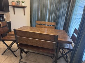 6 Person Bar Height Dining Table