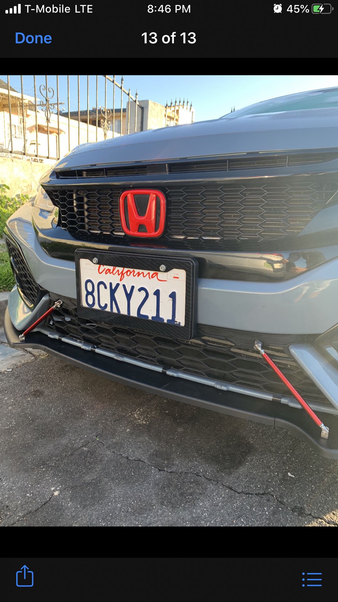 New license plate carbon fiber