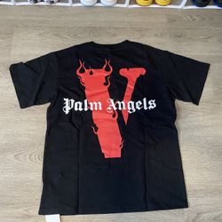 VLONE x Palm Angels Shirt Black/red Size Large