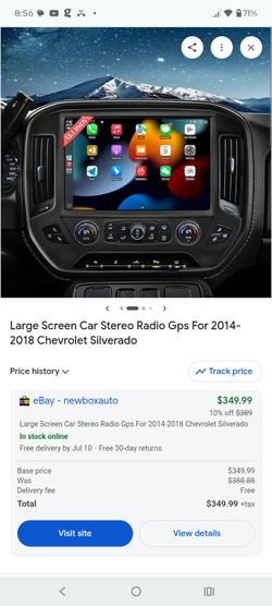 13.1 Silverado touchscreen 2014 to 2018