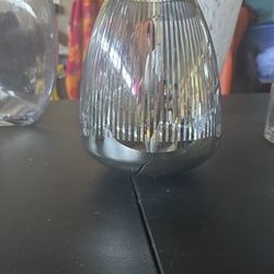Glass Silver Vase 