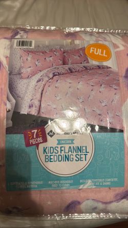 Kids flannel bedding set (unicorn)