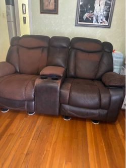 Beautiful suede couch set no tears recliners rockers on loveseat