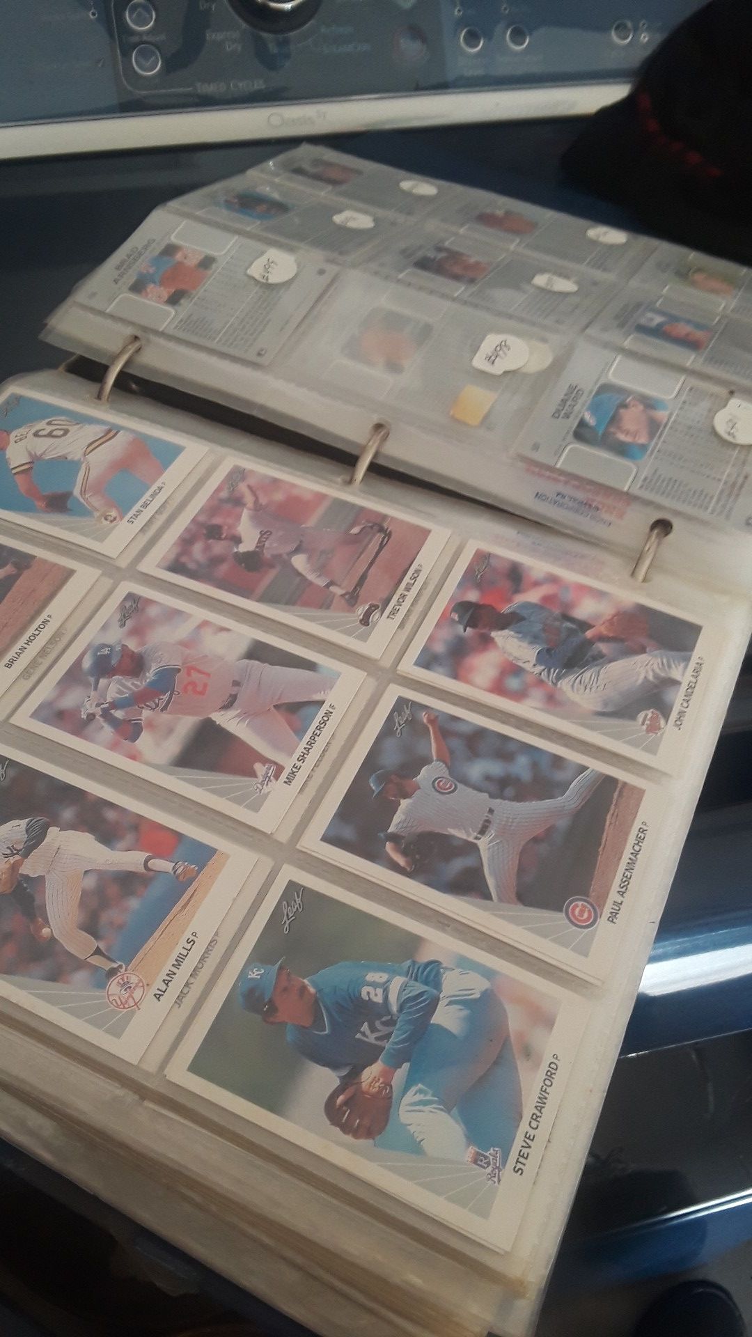 40 Baseball card pages with a binder (cards are free)