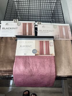 blackout curtains 2 panel set