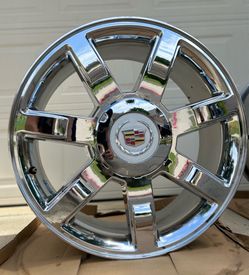 OEM 22” Set Cadillac Escalade Chrome Wheels/Rims Tahoe Yukon Silverado