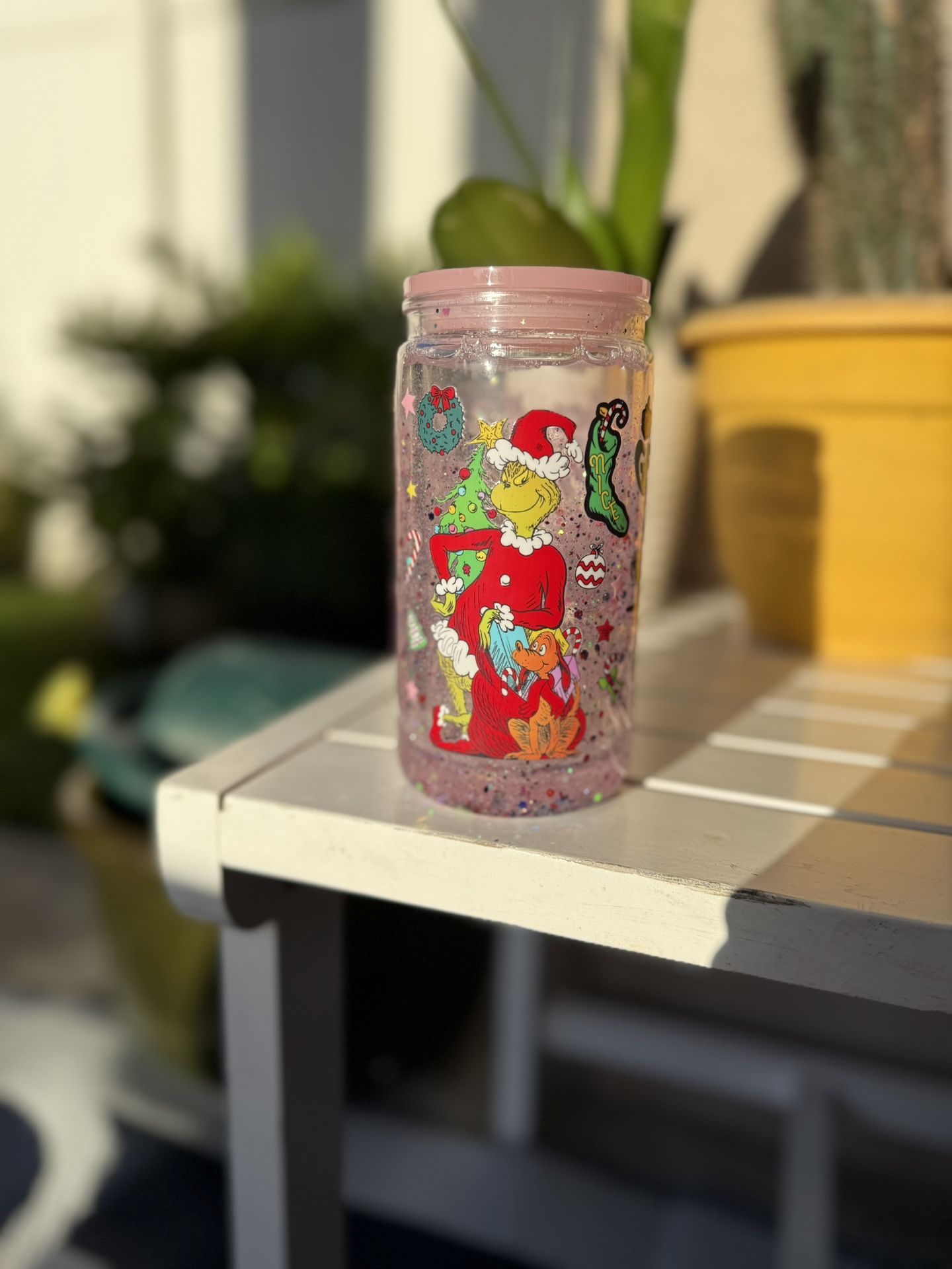 Christmas Glitter Cup