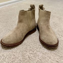 H&M real suede toddler girl booties, size 9US