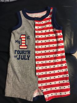 1st Fourth oh July Onesie Size 3-6 months