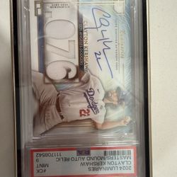 Topps Luminaries Auto Relic Clayton Kershaw /25
