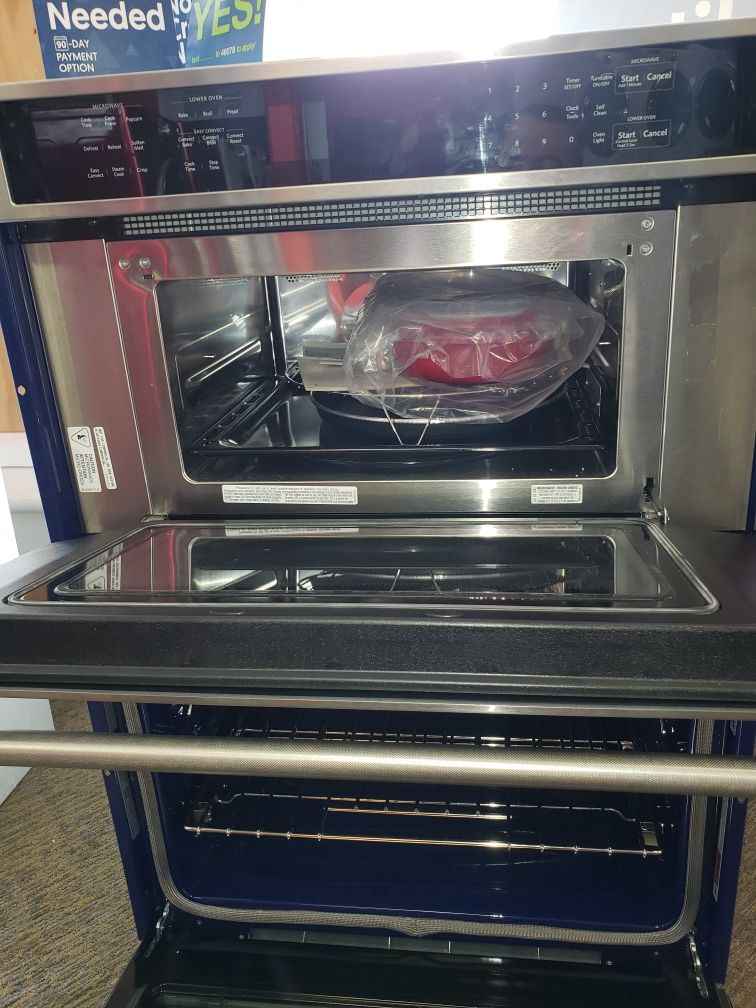 Kitchenaid 30" single electric convection wall oven with builtin