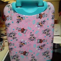 LOL Rolling Hard Luggage Pink 