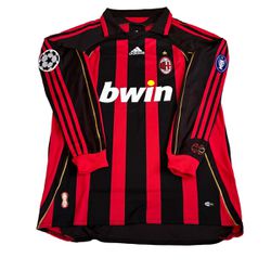 *AC Milan 2006/07 Kaka #22 Retro Red Longsleeve Soccer Jersey - Men's Sizes Small Medium Large XL 2XL