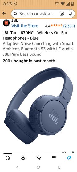 New JBL Tune 670NC
The JBL Tune 670NC