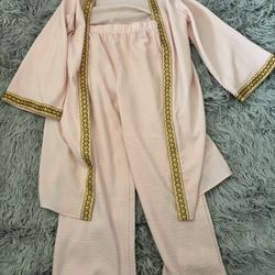 Girl Abaya And Matching Pants