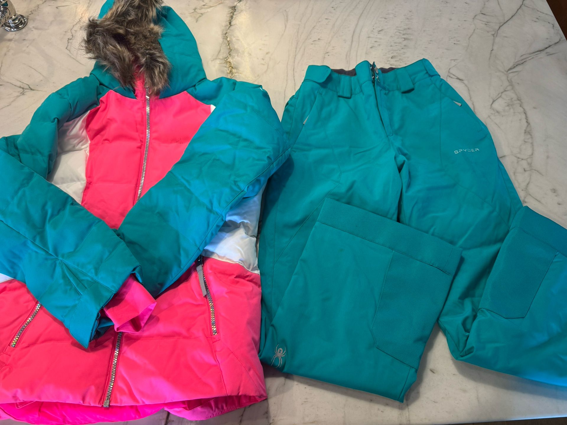 Girls Spyder Ski Set Size 14