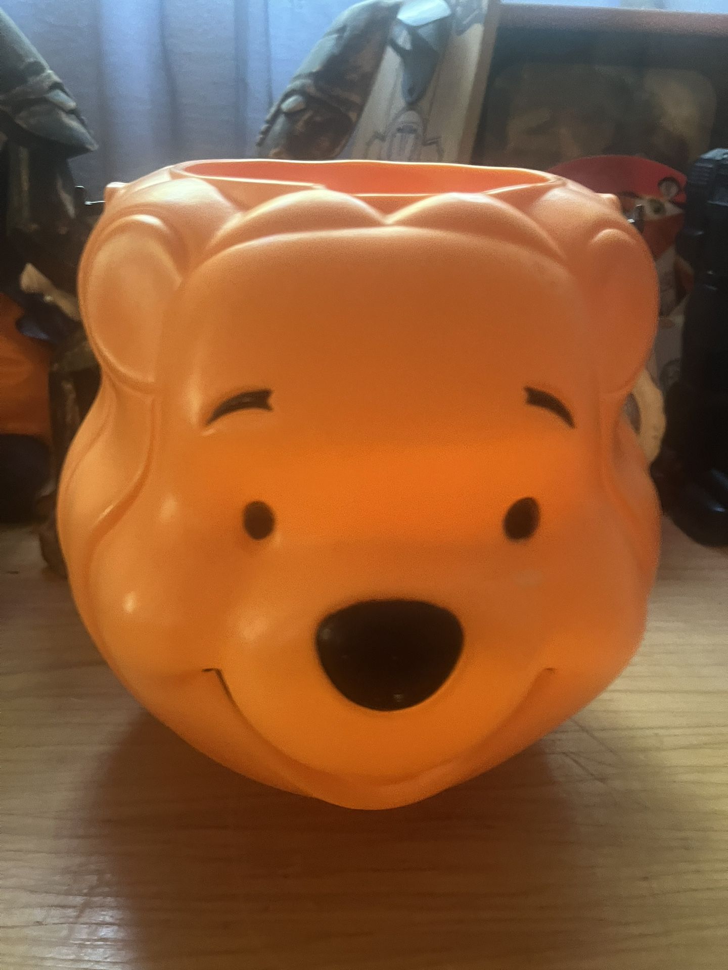Disney Winnie The Pooh Halloween Pumpkin Trick-Or-Treat Pail Bucket Blow Mold