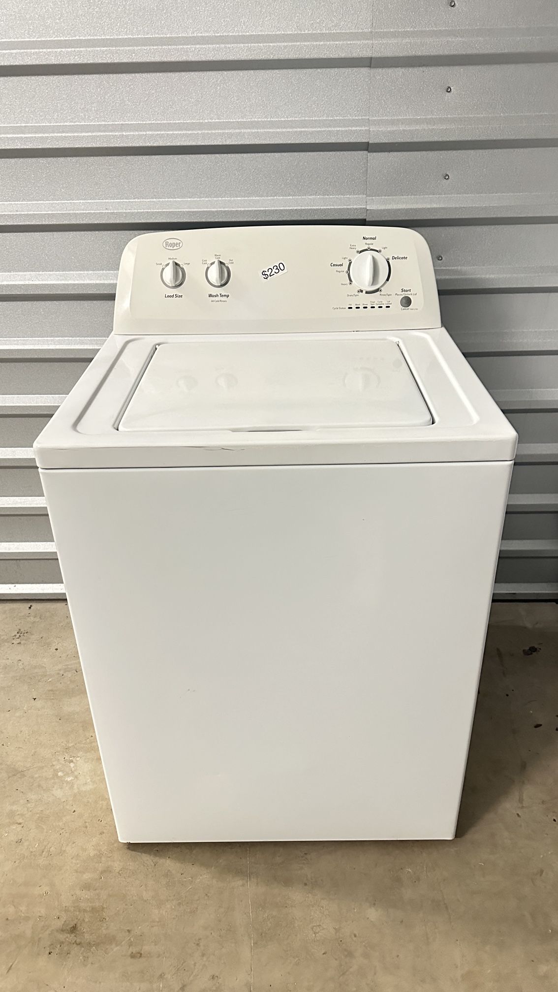 Washer Top Load Roper