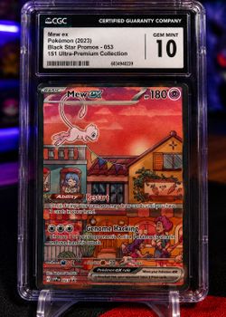 🏆 2023 Pokémon SV Black Star Promo Mew ex #053 CGC 10 GEM MINT 💎
