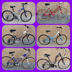 (6) Women Bikes… Fully Tuned… Individually Priced