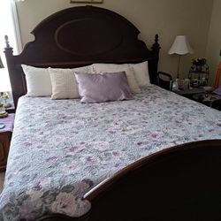 King Solid Cherry Bedroom Suite