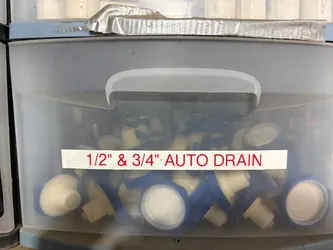 1/2" & 3/4" Auto Drains - $2