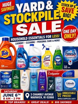 HUGE STOCKPILE & YARD SALE