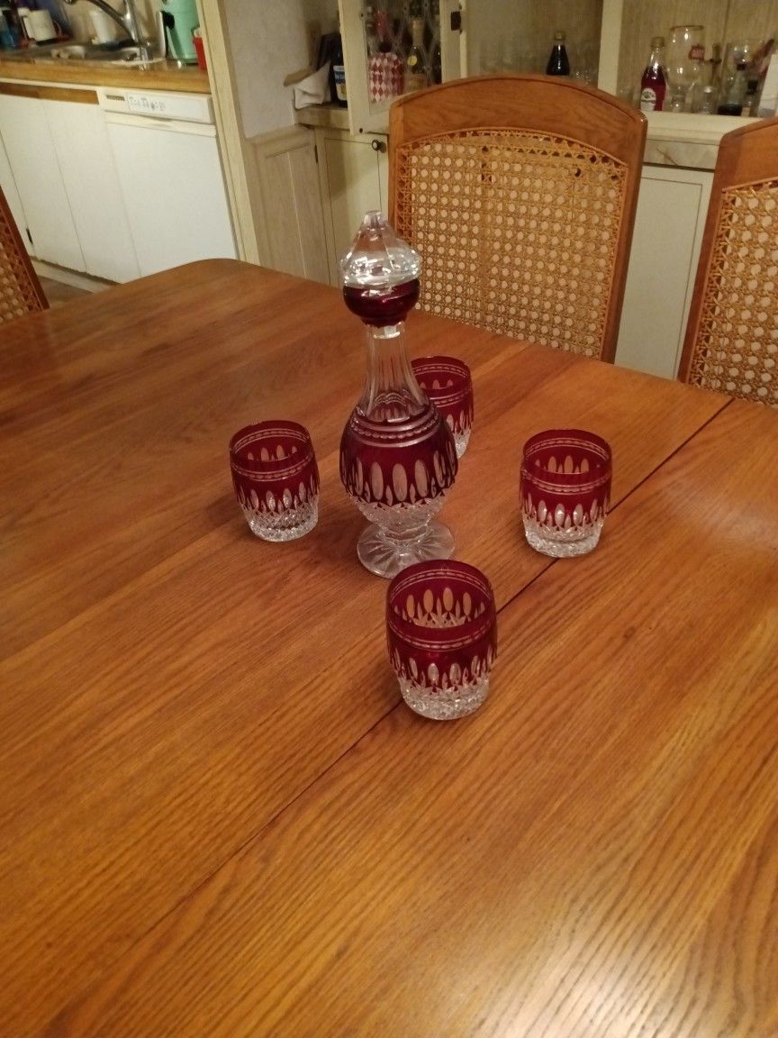 Waterford Decanter & Glasses