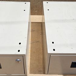 Used locking metal drawers