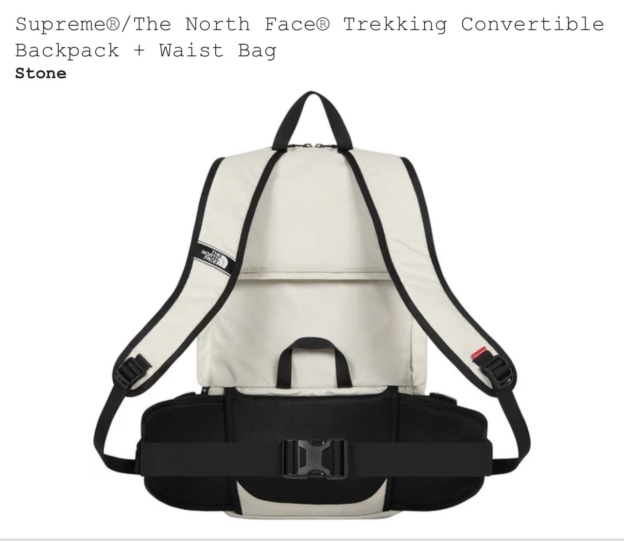 Supreme The North Face Trekking Convertible Backpack Waist Bag