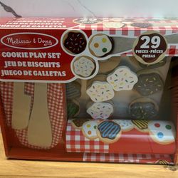 Melissa & Doug Slice and Bake Wooden Cookie Play Food Set