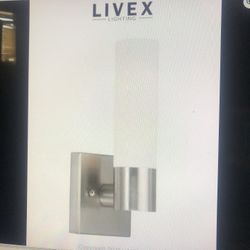 New— Lived Lighting Aero 11” Single- Light Bathroom Sconce- Brush Nickel