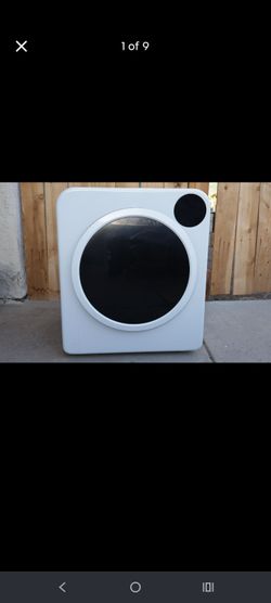 Portable Electric Condenser Dryer, White, Door Window