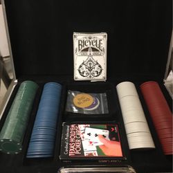 Poker Set With Arch Angel Bicycle Pro Cards