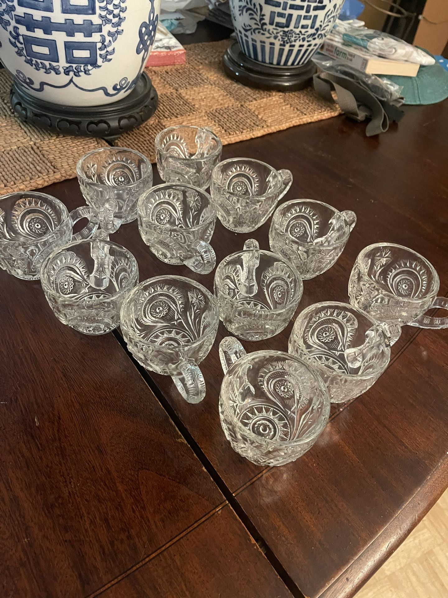 Vintage Punch Bowl Glasses. 12 Count