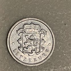 1957 Luxembourg 25 Centimes Coin