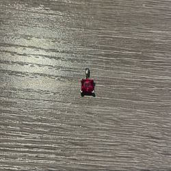 Lab Grown Princess Cut 5.5mm Pink Ruby (no chain)