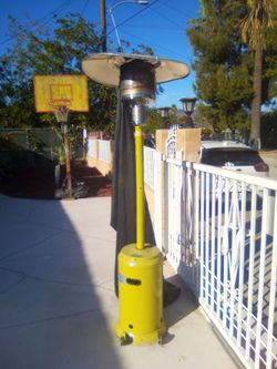 Outdoor propane heater tank not included
