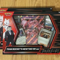 2x Pokemon Scarlet & Violet Destined Rival Team Rockets Mewtwo Ex Box