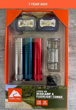 5pc Flashlight set W/Batteries