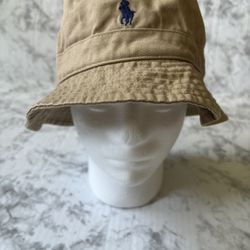 New Polo Ralph Lauren Men’s Chino Bucket Hat Khaki L/XL