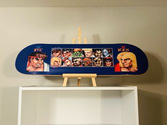 HUF x Street Fighter 2 Player Select Skateboard Deck