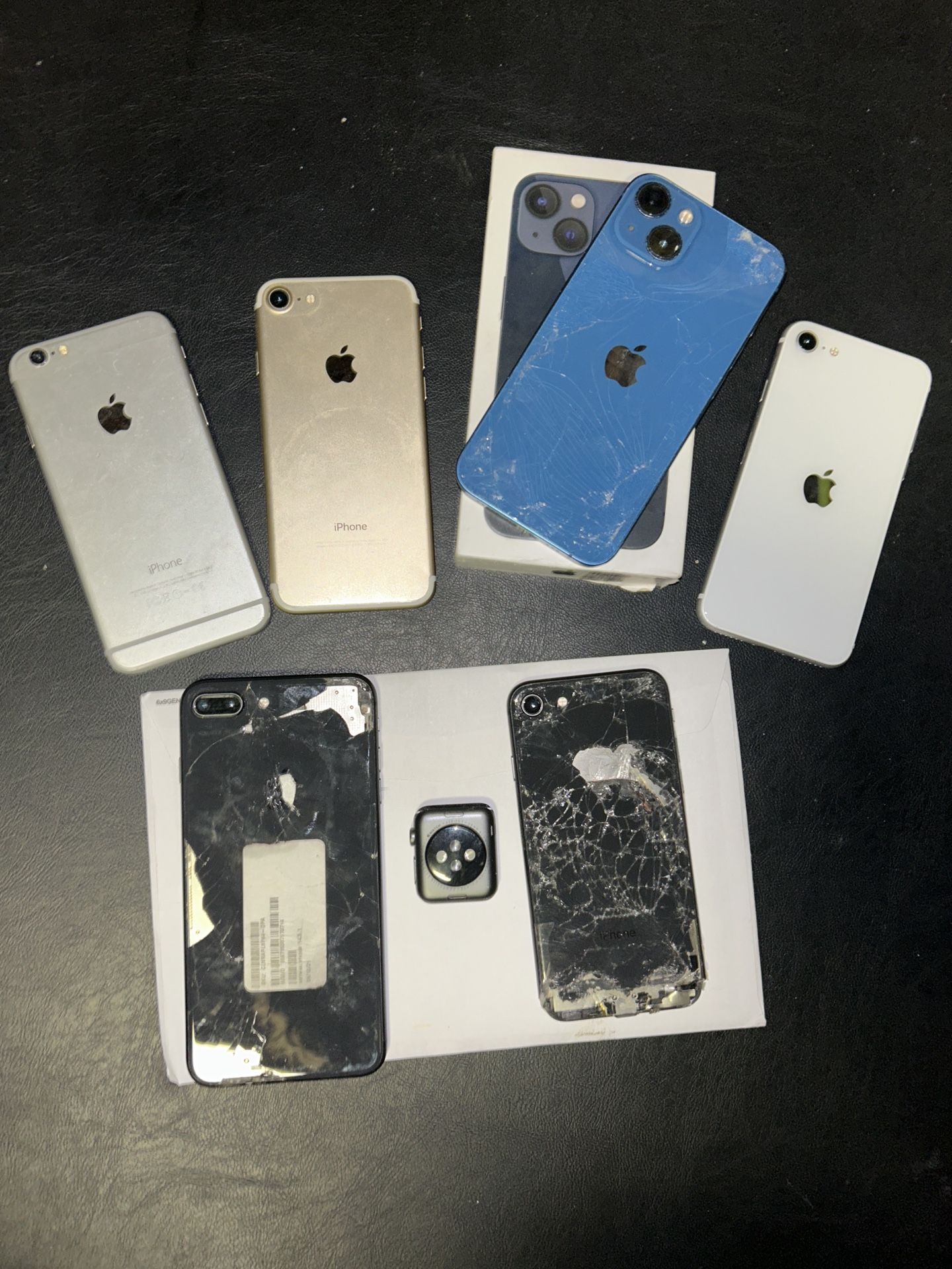 iPhone Lot + Apple Watch – Parts/Repair/Resale Bundle