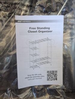 NEPROCK Free Standing Closet Organizer