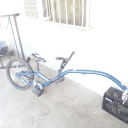 A   Blue Afterburner Bike Hitch